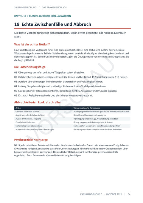 Das große 24-Stunden-Übung Handbuch