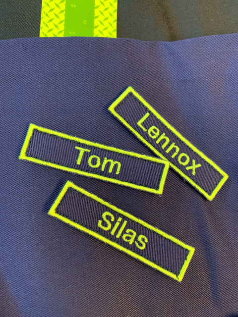 Feuerkids Namensschilder